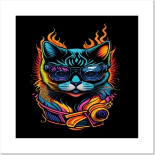 cool cat Posters and Art